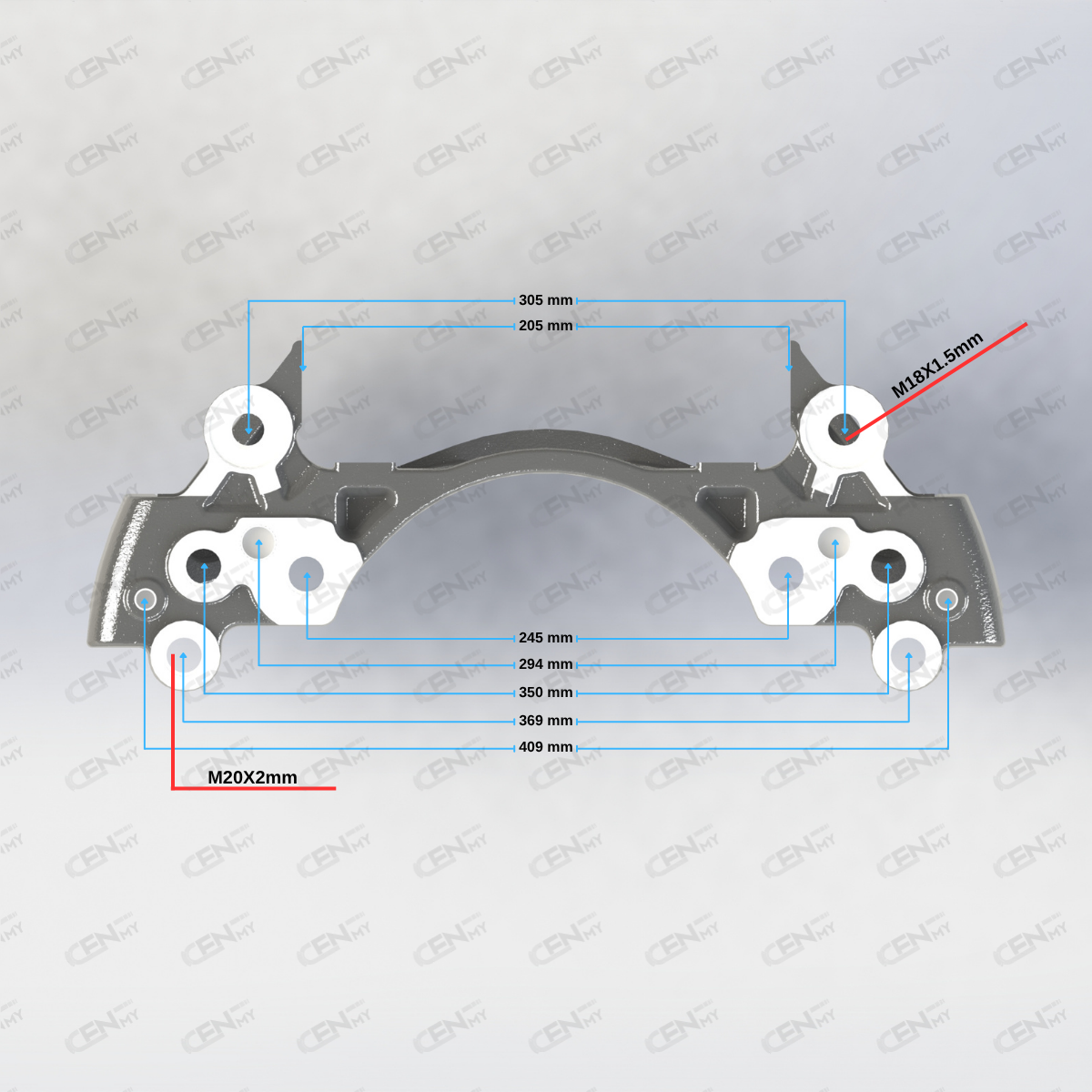 CENMY-6000076 Kaliper Taşıyıcı Kızak - 22.5
