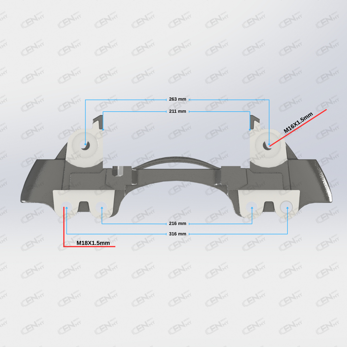 CENMY-6000048 Kaliper Taşıyıcı Kızak - Sol - 22.5