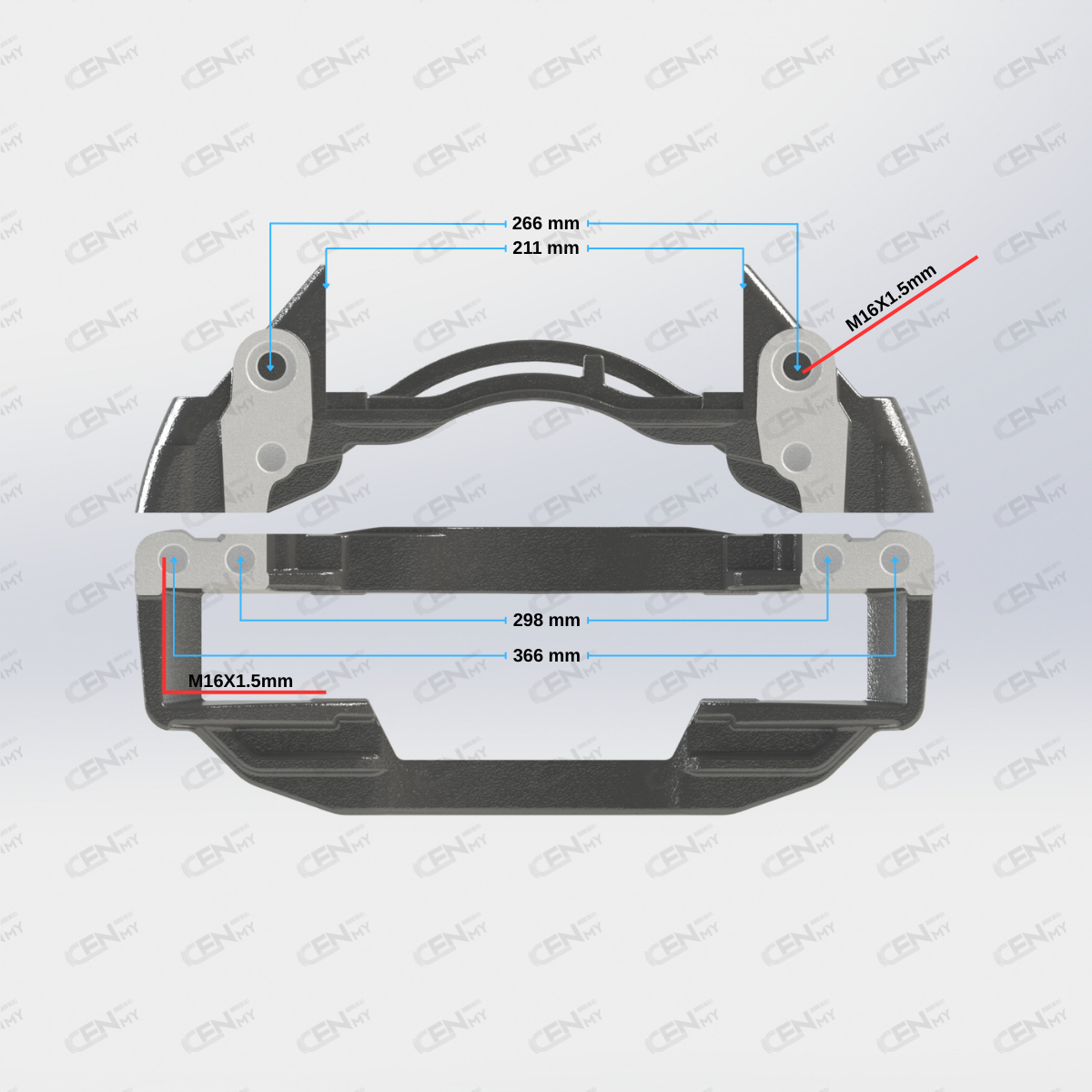 CENMY-6000012 Kaliper Taşıyıcı Kızak - 19.5